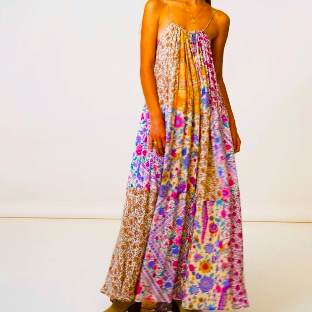 🆕✨ SPELL RENEW PATCHWORK STRAPPY MAXI 💟 - Picture 4 of 8